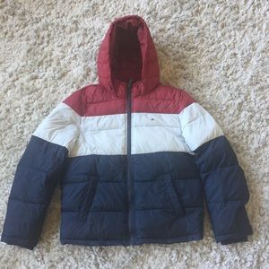 Tommy Hilfiger Men’s Hooded Puffer Coat Sz M